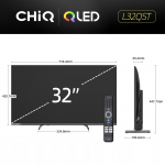 Telewizor CHiQ L32QST TV 32", QLED, Full HD, Google TV, Frameless, Dolby Audio, dbx-tv, HDR 10 | L32QST | 8592344206221