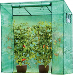 Saska Garden Kasvuhoone tomatite ja kurkide jaoks 200x77x168-150CM PE Green | 5902431053127 | 5902431053127