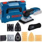 Bosch Powertools Akku-Schwingschleifer GSS 18V-13 Professional solo (blau/Black, ohne Akku und Ladeger&auml;t, in L-BOXX, 3 Schleifplatten) | 06019L0101 | 4059952606187