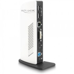 DELOCK Portreplikator USB3.0 -> USB/RJ45/HDMI/DVI/Audio | 87568 | 4043619875689