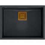 Zlewozmywak Quadron DAVID 50 GraniteQ black diamond/elementy miedziane | 39221000 | 5904310991391
