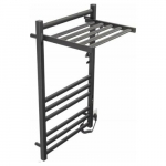 Elektryczna rozkładana suszarka łazienkowa TVB HydroVert P12 500x900 z czujnikiem temperatury i timerem (czarna) 235 W500x900 | 5904302017214 | 5904302017214