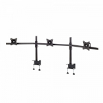 SV11 Uchwyt biurkowy zakrzywiony do trzech monitor&oacute;w 19-27 cali VESA 75x75 - 100x100 30 kg | SV11 | 5908252960620