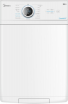 Pralka Midea Washing Machine | MF100T60B/W-HR | Energy efficiency class A | Top loading | Washing capacity 6 kg | 1200 RPM | Depth 61 cm | Width 40 cm | Display | LED | Steam function | White | MF100T60B/W-HR | 6945878343696