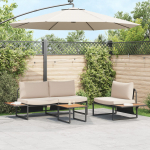 vidaXL Aiatoolide komplekt 3-osaline Taupe pulberv&auml;rvitud teras | 3335893 | 8721158901798