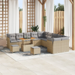 13-osaline aiam&ouml;&ouml;bli komplekt koos patjadega Beige pol&uuml;rattan Akaatsia | 3361547 | 8721288416667