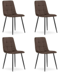 Leobert Tugitool KARA - samet Dark brown / jalad Black x 4 | 5903332056392 | 5903332056392