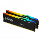 Pamięć Kingston Fury Beast RGB, DDR5, 64 GB, 6000MHz, CL36 (KF560C36BBEAK2-64) | KF560C36BBEAK2-64 | 0740617331882