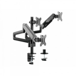 Equip Tischhalterung 17"-27"/3TFT 360&deg; Gasfeder  7Kg Black lite Retail | 650134 | 4015867225387
