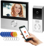 Orno TALOS, 4-juhtmeline videointerfoni komplekt, 7", Wi-Fi, puutetundlik ekraan, Full HD, RFID | 5908254840494 | 5908254840494