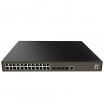 Switch LevelOne LevelOne GEL-2871 łącza sieciowe Zarządzany L2+ Gigabit Ethernet (10/100/1000) 1U Black | GEL-2871 | 4015867228579