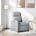 vidaXL Kokkupandav tugitool, light grey, riidest polsterdus | 4015522 | 8721158335289