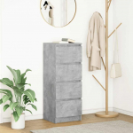 vidaXL Komoda Betonowa Szara 37,5x35x99 cm Drewno klejone | 861700 | 8721158706195