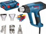 Bosch Powertools Hei&szlig;luftgebl&auml;se GHG 23-66 Professional + 5-teilges Zubeh&ouml;r (blau/Black, 2.300 Watt, L-BOXX) | 06012A6303 | 4053423303964