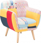 Beliani Fotel patchwork wielokolorowy MELBY | 38144 | 4260580924615