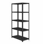 Jan Nowak Regał metalowy do garażu SAM, 900 x 1830 x 450 mm, All Black: Black | 5904405577165 | 5904405577165