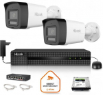 J&auml;relevalves&uuml;steem Hilook 2x IPC-B140HA-LU k&otilde;vakettaga 2TB | IPC-B140HA-LU(2.8mm)