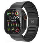 Mobile Origin k&auml;ekell titaanist rihmaga, black - Apple Watch 49mm/45mm/44mm/42mm | AWTB-TITAN-BLK | 8594215990499
