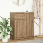 Komoda z szufladą Artisan Oak 71x35x84 cm Drewno klejone | 861597 | 8721158705167