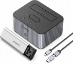 Stacja dokująca do dysk&oacute;w z funkcją klonowania M.2 NVME + 2,5"/3,5 HDD / 2,5" SSD - szara | 6942227137548 | 6942227137548