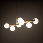TK Lighting Estera 5905 ripplamp 7x6W G9 puidust/valge | 5905 | 5901780559052