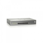 LevelOne PoE+Switch  8xGE PoE unmanaged 123W 19" Metall | GEP-0821 | 4015867163849