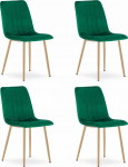 Leobert Tugitool LAVA - dark green samet / puidust jalad x 4 | model_3916_4-LAVA-SIMY02 | 5903332079018