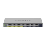 NETGEAR GS748PP - Switch - unmanaged - 24 x 10/100/1000 + 24 x 10/100/1000 (PoE+) - Desktop, wandmontierbar - PoE+ (380 W) | GS748PP-100EUS | 0606449174915