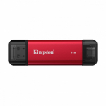 Dysk zewnętrzny SSD Kingston Dual Portable 1TB Red (SPSD/1TB) | SPSD/1TB | 740617352221
