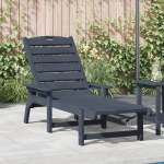 vidaXL Leżak Słoneczny Navy 53x162x98,5 cm HDPE | 42006638 | 8721158890726
