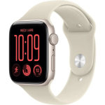 Pulkstenis Apple Watch SE 3 GPS + Cellular 44mm Starlight Aluminium Case with Sand Sport Band - S/M | MJLL4ET/A