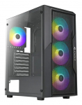 AZZA PC Gaming Geh&auml;use Fighter 290 4x ARGB USB 3.0 Black | CSAZ-290 | 4712839551320