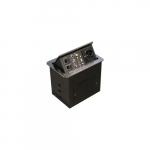 Equip Tischsteckdose CEE7/7 90&deg;->2xRJ45/HDMI/AUX/USB2.0/VGA+ | 333341 | 4015867180907