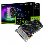 PNY GeForce RTX 5070 Ti ARGB EPIC-X RGB&trade; Triple Fan 16GB OC DLSS 4 | VCG5070T16TFXXPB1-O | 4718006457310