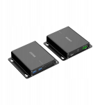 HUB USB Unitek Unitek Przedłużacz USB 5 Gb/s 100 m przez Ethernet z hubem | U1337BBK01-EU | 4894160059888