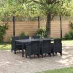 vidaXL 7-osaline aiam&ouml;&ouml;bli komplekt antratsiit Poly Rattan | 3378712 | 8721288626646