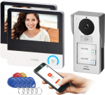Orno AVONI MULTI, zestaw wideodomofonowy dwurodzinny 4-żyłowy, 7", Wi-Fi dual band, ekran dotykowy, 2K, RFID | 5908254852985 | 5908254852985