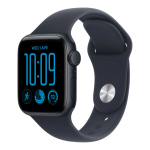 Pulkstenis Apple Watch SE 3 GPS 40mm Midnight Aluminium Case with Navy Blue Sport Band - M/L | MJL14ET/A