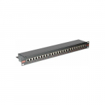 Roline Cat.6 (Class E) 19, 24P patch-paneel Black | 26.11.0361 | 7611990182435
