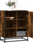 vidaXL Komoda, przydymiony dąb, 62x35x76 cm, materiał drewnopochodny | 848996 | 8721102840555