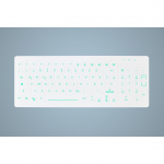 Datora tastatūra Cherry  Cherry HYGIENE BACKLIT COMPACT | AK-CB7012F-US-W/GE | 7061117043932