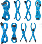 CableMod C-Series Pro ModMesh kaablikomplekt 12V-2x6 12VHPWR Dual StealthSense Corsair RMi, RMx (Black Label) jaoks - hell blue | CM-PCSR-16X2KIT-NKLB-R-SS | 703670116360