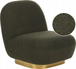 Beliani Boucle Fotel Ciemnozielony LOVIISA | 446443 Bel | 4255664856524