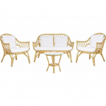 Shumee 4-kohaline aiakomplekt rotangist beige SIBARI | 259639 | 4251682265782