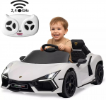 Jamara Ride-on Lamborghini Revuelto wei&szlig; 2,4GHz Li-Power 12. | 461881 | 4042774477981