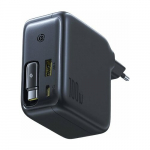 Ładowarka Baseus Ładowarka sieciowa Baseus EnerCore CJ11 100W z portami USB-A oraz USB-C i ze zwijanym kablem USB-C - czarna | 6932172695606 | 6932172695606