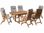 Aiam&ouml;&ouml;bli komplekt 6 inimesele JAVA PREMIUM Akatsiapuit Light grey | 630691   Bel | 4069605026958