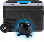 Turisti k&uuml;lmik Teesa Profesjonalna lod&oacute;wka turystyczna kompresorowa TEESA z funkcją mrożenia 50L DC12/24 AC 230V, duże koła i solidna rączka , Blueto | TSA6005 | 5901890127295