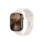Apple Watch Series 10 GPS + Cellular 46mm Gold Titanium Case with Starlight Sport Band - M/L MWYY3 EU | 44975076