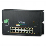 Switch Planet PLANET WGS-4215-16P2S łącza sieciowe Zarządzany L2 Gigabit Ethernet (10/100/1000) Obsługa PoE Black | WGS-4215-16P2S | 4711605283908